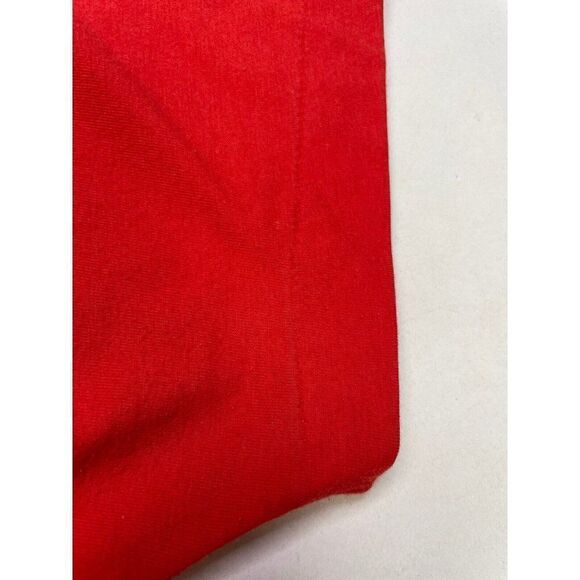 VINTAGE Palm Grove Blank Pocket T-shirt Women Medium Red 80s 90s Single Stitch - Picture 5 of 10